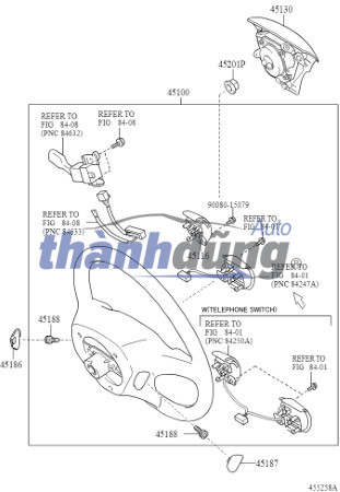 túi khí chính, túi khí vô lăng, nắp đậy vô lăng , nắp đậy phím còi
