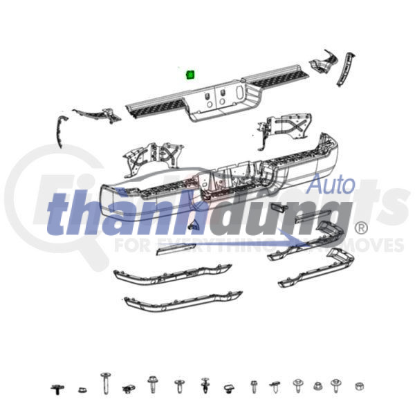 ốp cản sau, ốp bậc cản sau, ốp nhựa cản sau